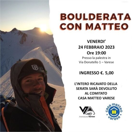 BOULDERATA CON MATTEO.