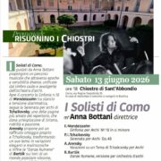 Sabato 13 giugno al Chiostro Sant’Abbondio Como